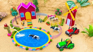 Minutes Satisfying Build Creative Countryside Farm Diorama - Cattle Farm - Barnyard Animal