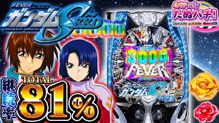 【新台】81%継続の普図抽選STスペック!PF機動戦士ガンダムSEED<SANKYO>2023年8月新台初打ち【たぬパチ!】