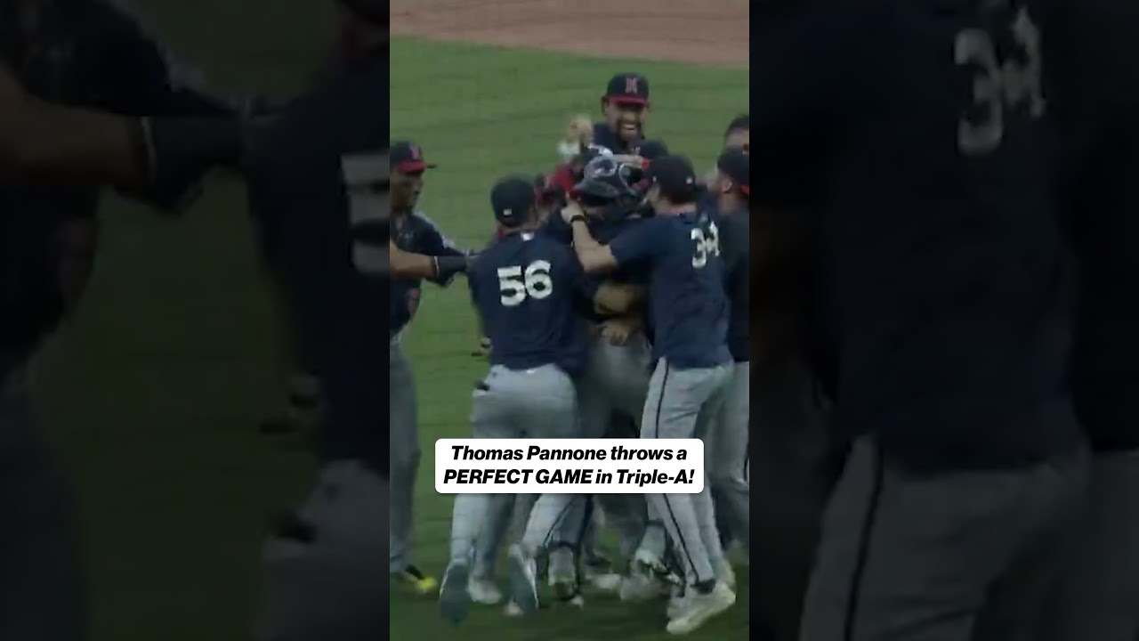Thomas Pannone has thrown a perfect game for the Brewers Triple-A affiliate, the Nashville Sounds! 👏