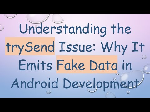 Understanding the trySend