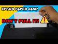 How to Remove a Paper Jam from an Epson Printer (ET-2400, ET-2810, L3250 &amp; More)