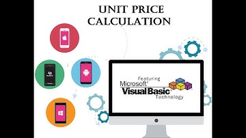 Visual Basic Programming Tutorial with code - Unit Price calculation