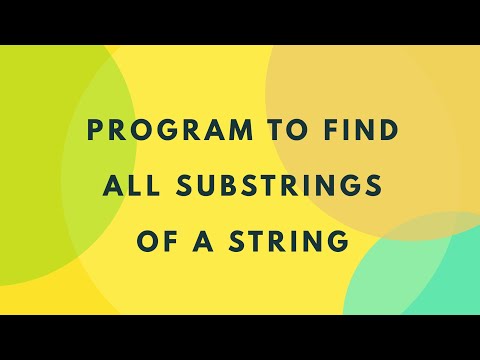 Java program to find all substrings (hindi)