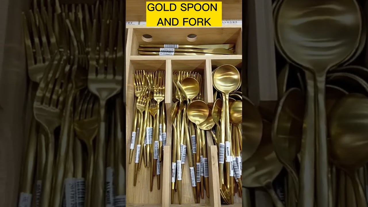 GOLD SPOON & FORK 