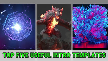 Top Five Most Useful Intro Template For YouTube Channel | Download Free Template Video For YouTube
