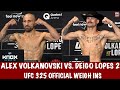 UFC 325 Official Weigh Ins: Alexander Volkanovski & Diego Lopes 2