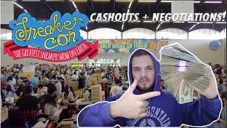 CASHING OUT & NEGOTIATING DEALS AT SNEAKERCON DALLAS 2021! (How to resell shoes for profit!)