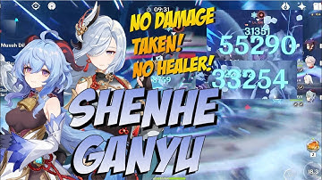 SHENHE & GANYU SPIRAL ABYSS FLOOR 12 FIRST HALF NO DAMAGE TAKEN! | GENSHIN IMPACT