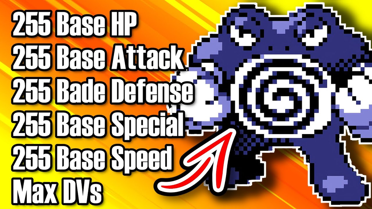 How OP would 255 BASE STATS Poliwrath be in Pokemon Yellow? - YouTube