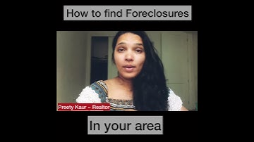 How to find foreclosure homes in your area