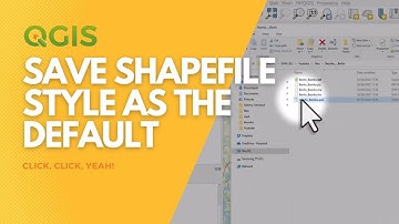 Save Shapefile style as the default in QGIS