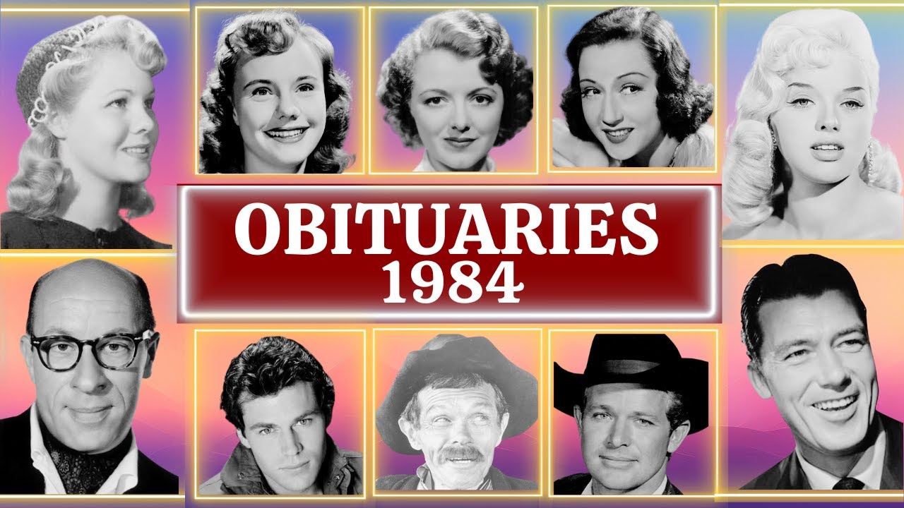 Famous Faces Who Passed Away in 1984 Part 01 OBITUARIES TV