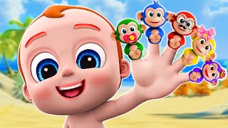 Five Little Monkeys | More Super Simple Songs | Animal Version | New✨ Nursery Rhymes & Kids Songs