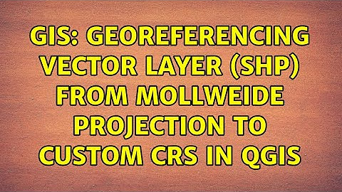 GIS: Georeferencing Vector Layer (shp) from Mollweide Projection to Custom CRS in QGIS