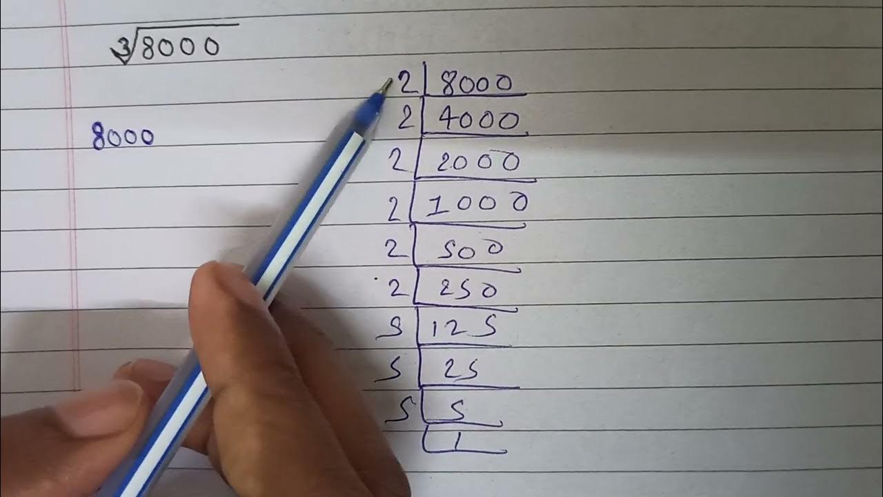 find-cube-root-of-8000-by-prime-factorisation-method-in-hindi-youtube