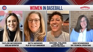 A Conversation with the Women Breaking Barriers in Baseball at the Cubs and Marquee Sports Network
