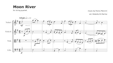 Moon River - String Quartet - 弦楽四重奏