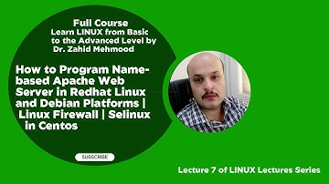 How to Create Name-based Apache Web Server on Linux|Lecture 7 | Firewall | SELINUX in CENTOS 7 LINUX