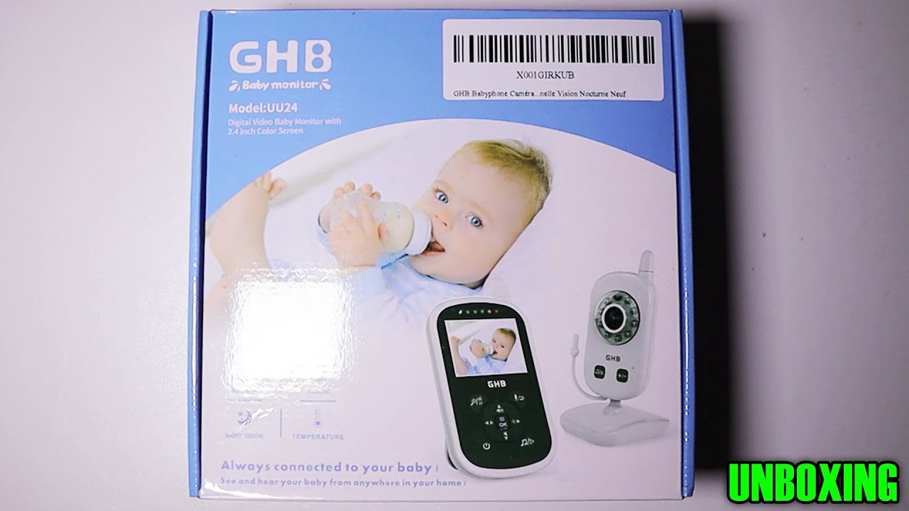 Unboxing / Destapado GHB Monitor + Cámara de vigilancia para bebes, SIEPONLINE