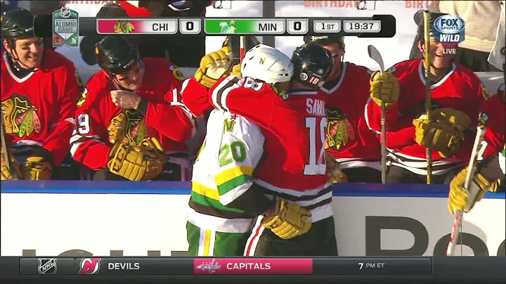 Dino Ciccarelli & Dennis Savard Fight @ TCF Bank S...