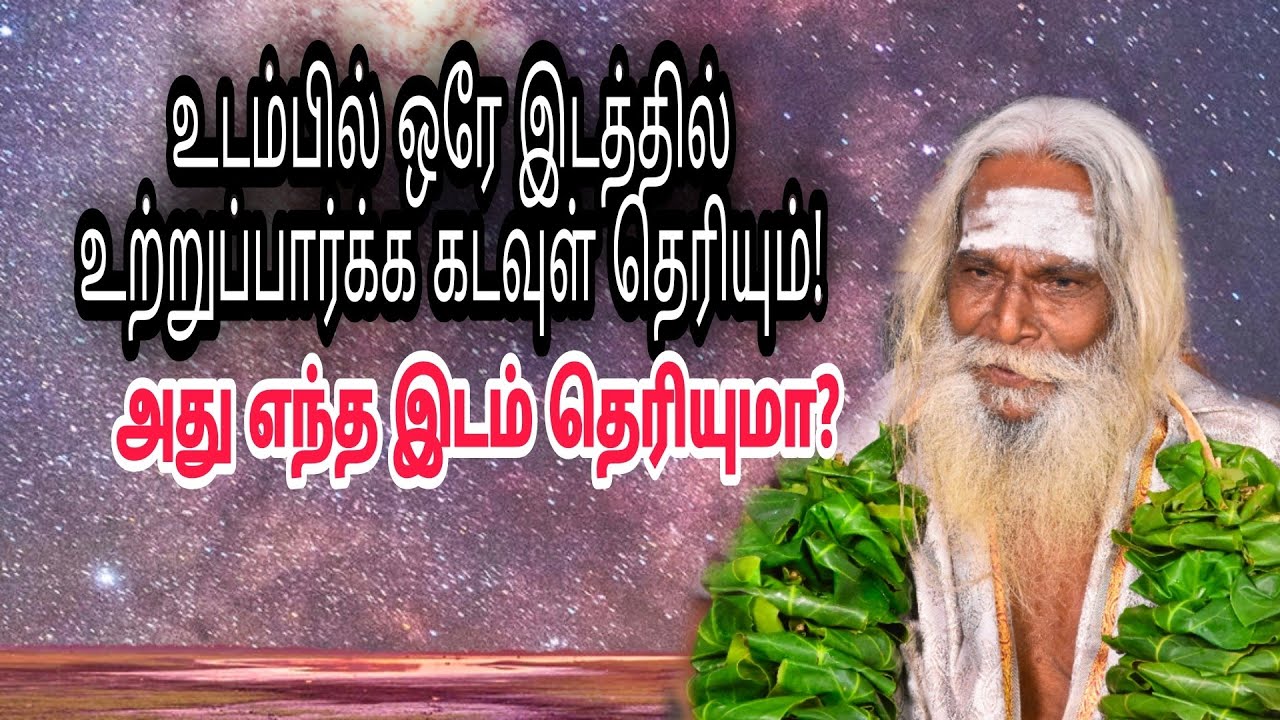 உடம்பில் ஒரே இடத்தில் உற்றுப்பார்க்க கடவுள் தெரியும்! அது எந்த இடம் தெரியுமா?