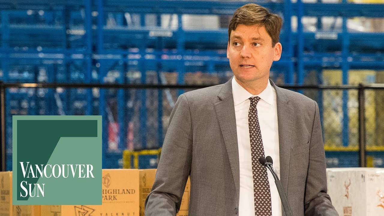 Attorney General David Eby tours new B.C. Liquor Distribution Branch distribution centre