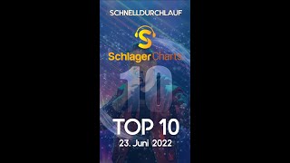 #shorts Top 10 der Schlager Charts Top 20 vom 23.06.2022 im Schnelldurchlauf