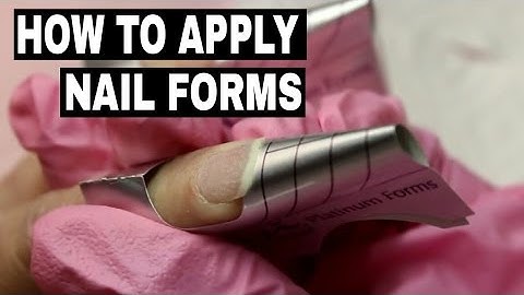 HOW I APPLY NAIL FORMS FOR ACRYLIC AND GEL NAILS