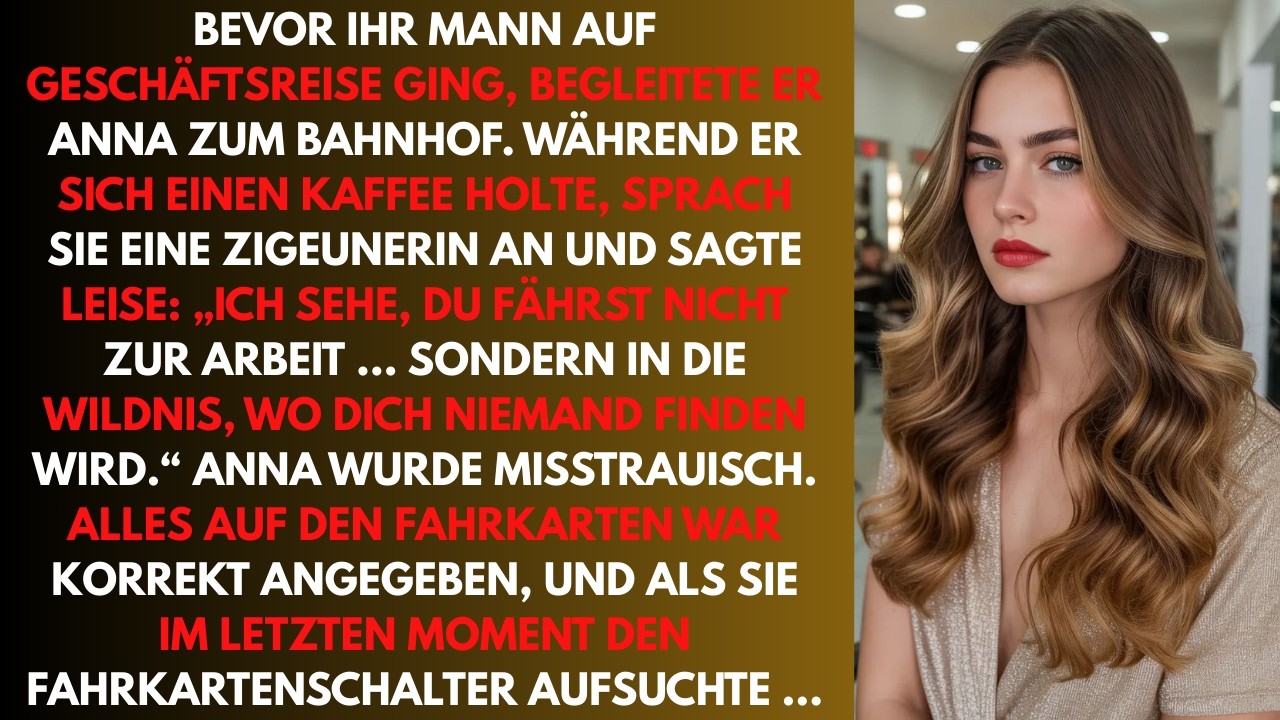 Du fährst nicht zur Arbeit, sondern in die Wildnis Überprüfe deine Fahrkarte Eine Zigeunerin am Bahn