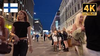 Helsinki Nightlife Walking Tour | Summer 2026 Finland 4K