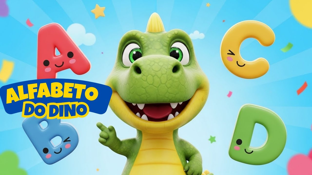 Aprenda o Alfabeto com o Dino 🦖 | ABC Divertido para Crianças