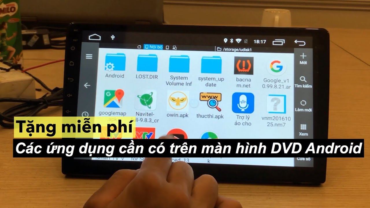 Hướng dẫn cài đặt các ứng dụng trên màn hình DVD Android miễn phí