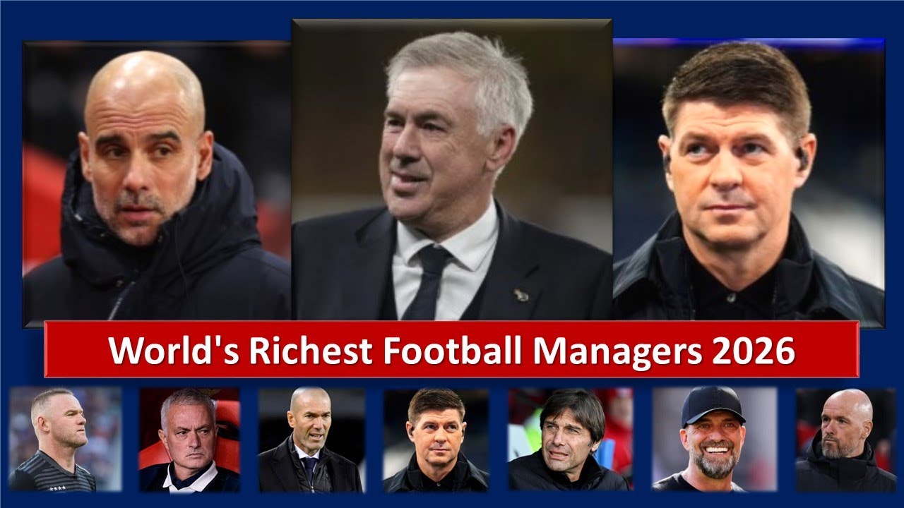 World's Richest Football Managers 2026 | TOP Soccer coaches