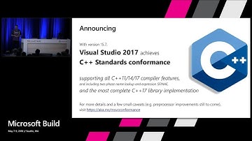 7++ Reasons to Move Your C++ Code to Visual Studio 2017 : Build 2018