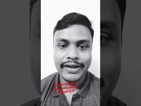 conda environment create command #datascience #python