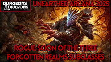 Rogue: Scion of the Three | Unearthed Arcana 2025: Forgotten Realms Subclasses | D&D 5e/5.5