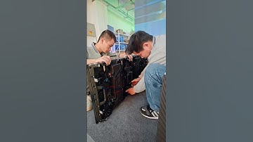 LED rental screen splicing. #eagerled #leddisplay #ledvideowall #ledwalldisplay #shorts #ledwall