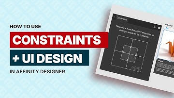 How to use Constraints in Affinity designer