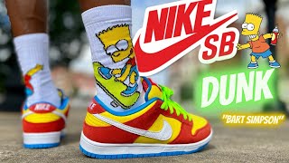 EARLY LOOK‼️ NIKE SB DUNK LOW BART SIMPSON DETAILED REVIEW & ON FEET W/ LACE SWAPS ‼️ screenshot 1
