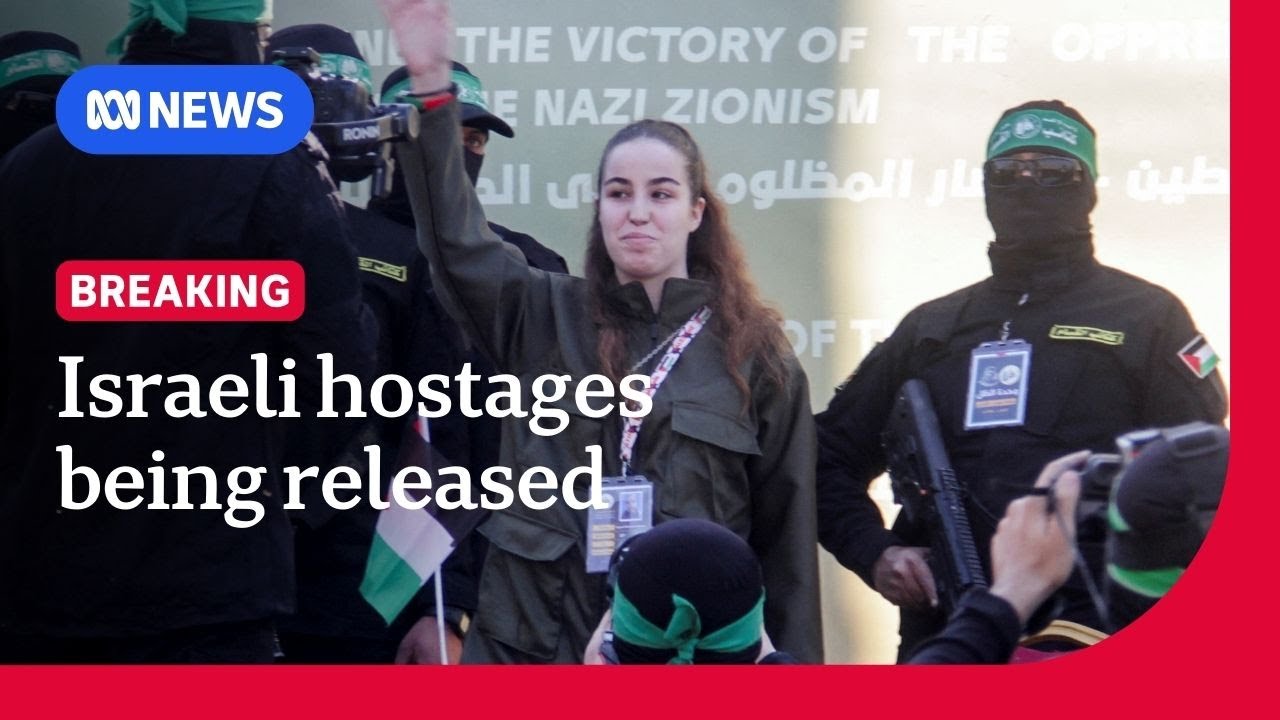 Israeli hostages being released in Gaza | ABC News