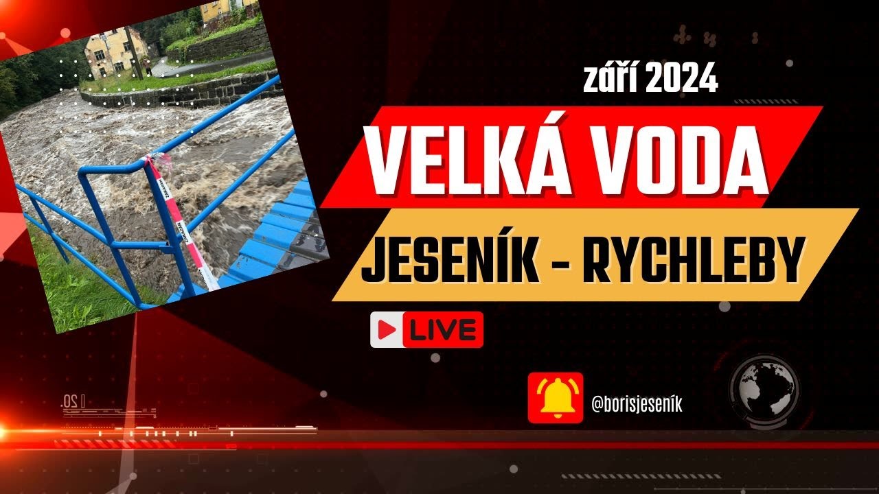 Velká voda    Jeseník   Rychleby záři 2024