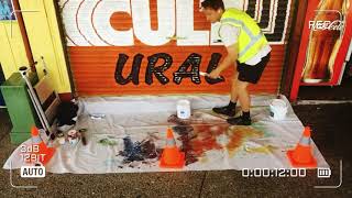 {MULTICULTURAL} - a mural for Brisbane City Council of a design by Man & Wah, Darra
