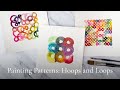 Paint watercolour patterns featuring hoops and loops!