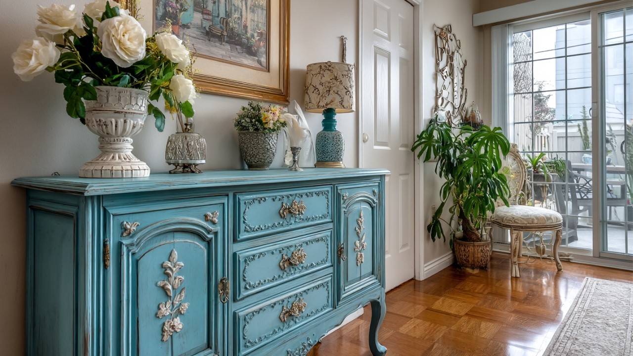 The art of elegant distressing: shabby chic blue furniture makeovers for spring