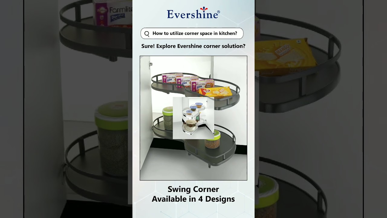 Smart Corner Solutions for Modern Kitchens by Evershine 