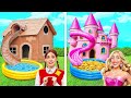 ブローク vs ギガ リッチ キャンピング | 私たちは一色の家を建てますMulti DO Girls