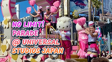 Universal Studios Japan No Limit Parade featuring Hello Kitty, Dear Daniel from Sanrio! USJ Osaka.