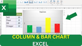 How to Create Column and Bar Chart in Excel (Beginner Tutorial)
