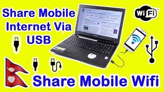 How To Share Mobile Wifi / Internet Via USB Without Any Software? USB Tethering How To Use screenshot 1