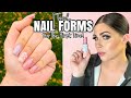 🌸Sports Length Nails! HOW TO USE BUILDER GEL IN A BOTTLE | Applying Nail Forms for Beginners